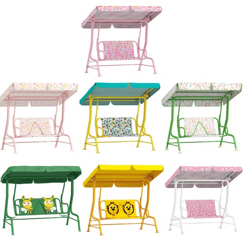 Qaba kids patio swing - qaba,