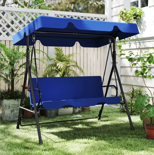 Blue seat outdoor patio - 3-seat,