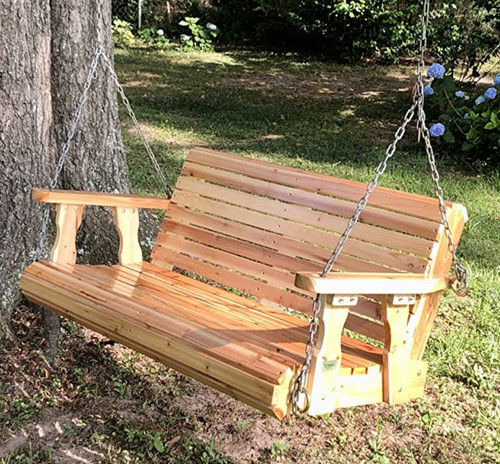 5ft wooden porch swing - wooden,