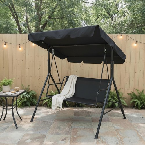 Garden swing bench seater - bench, 3-seater