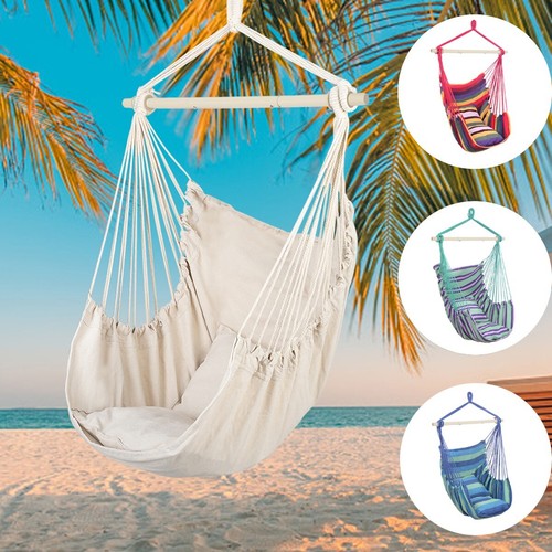 Hanging rope hammock chair - hanging,