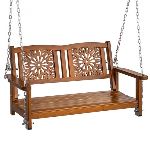 Porch swing bench wooden - porch,