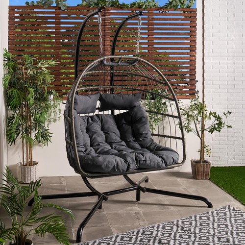 Ohs double hanging egg chair - egg,