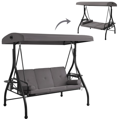 Seat patio porch swing - 3-seat,