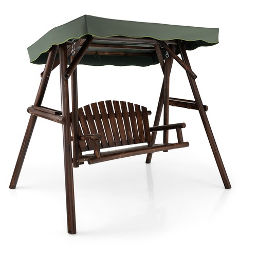 Person wooden garden swing - person,