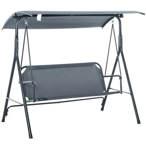 Gray seat patio swing - 3-seat,